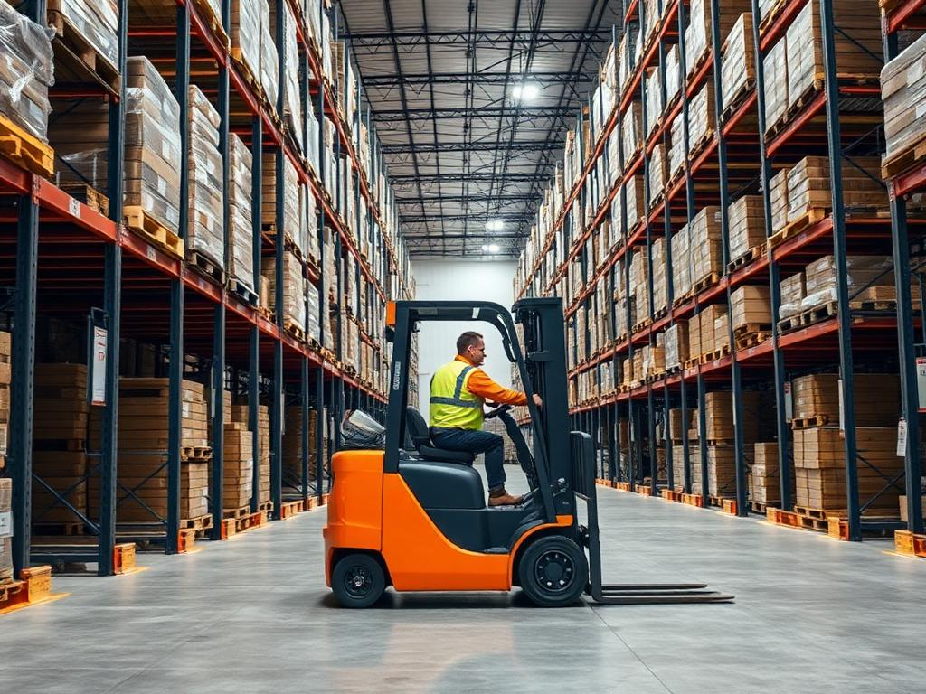 Logistics & Warehousing professionals wearing personal protective equipment