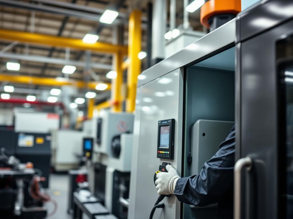Manufacturing professionals wearing personal protective equipment